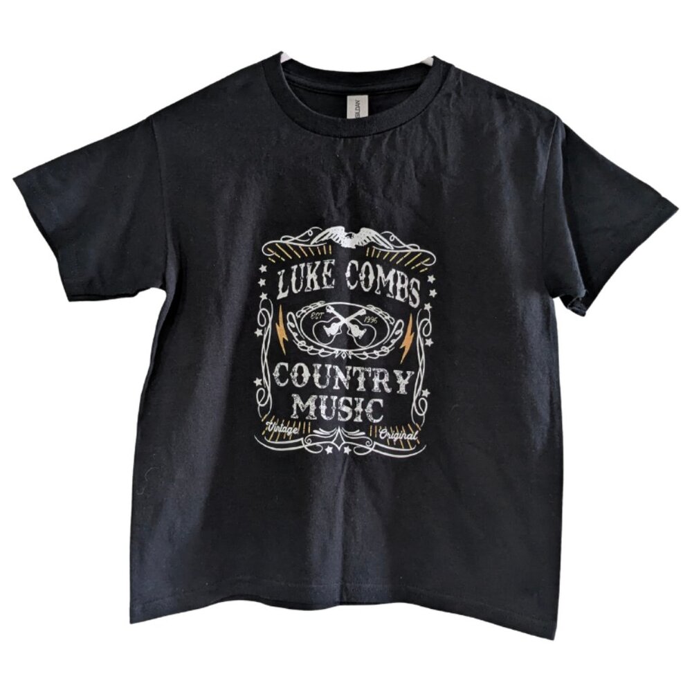 Luke Combs Youth Country Music T-Shirt, Size Small, NWOT, Gildan, Cotton